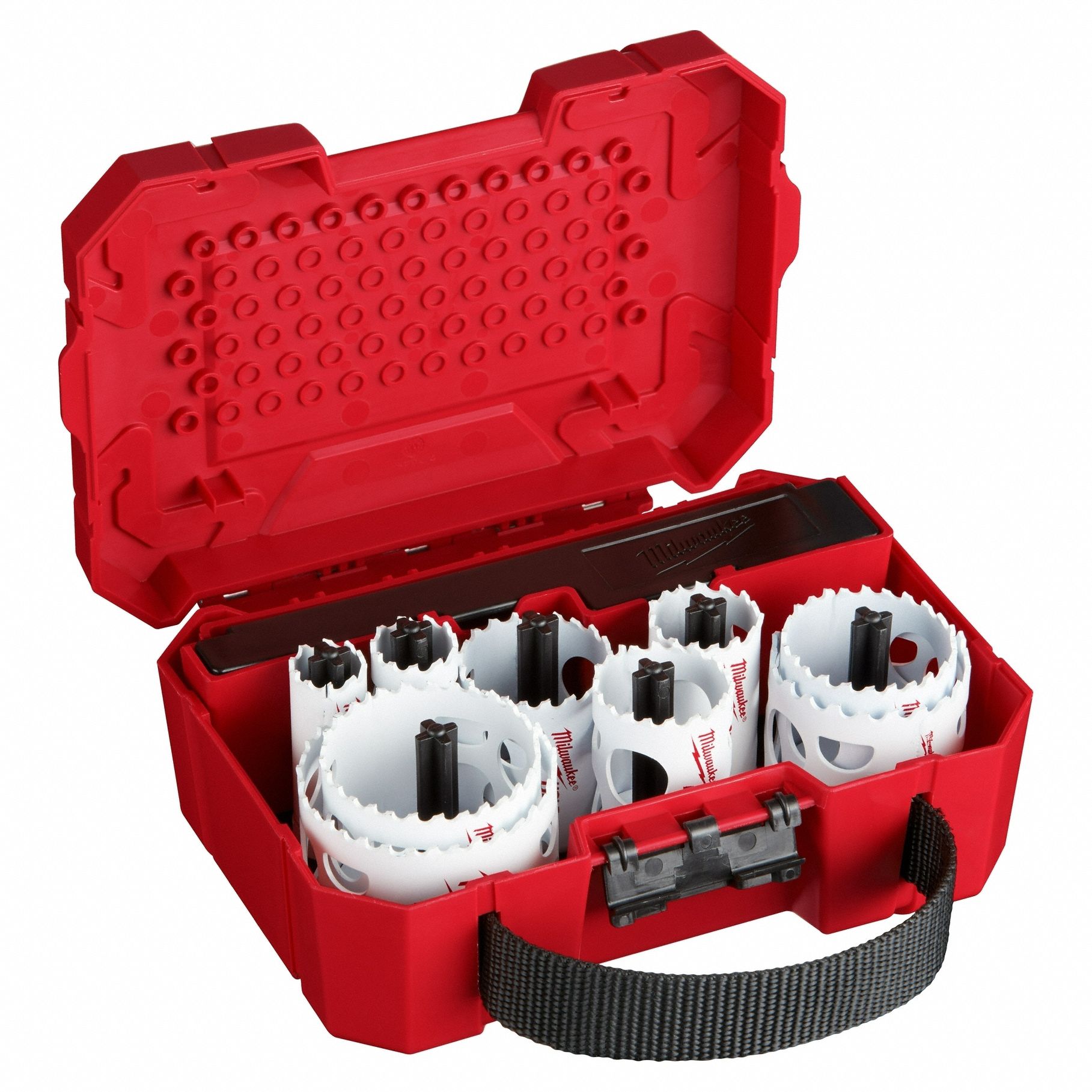 HOLE SAW KIT, 13 PIECES, ¾ IN TO 2½ IN SAW SIZE RANGE, 1⅝ IN MAX CUTTING DEPTH