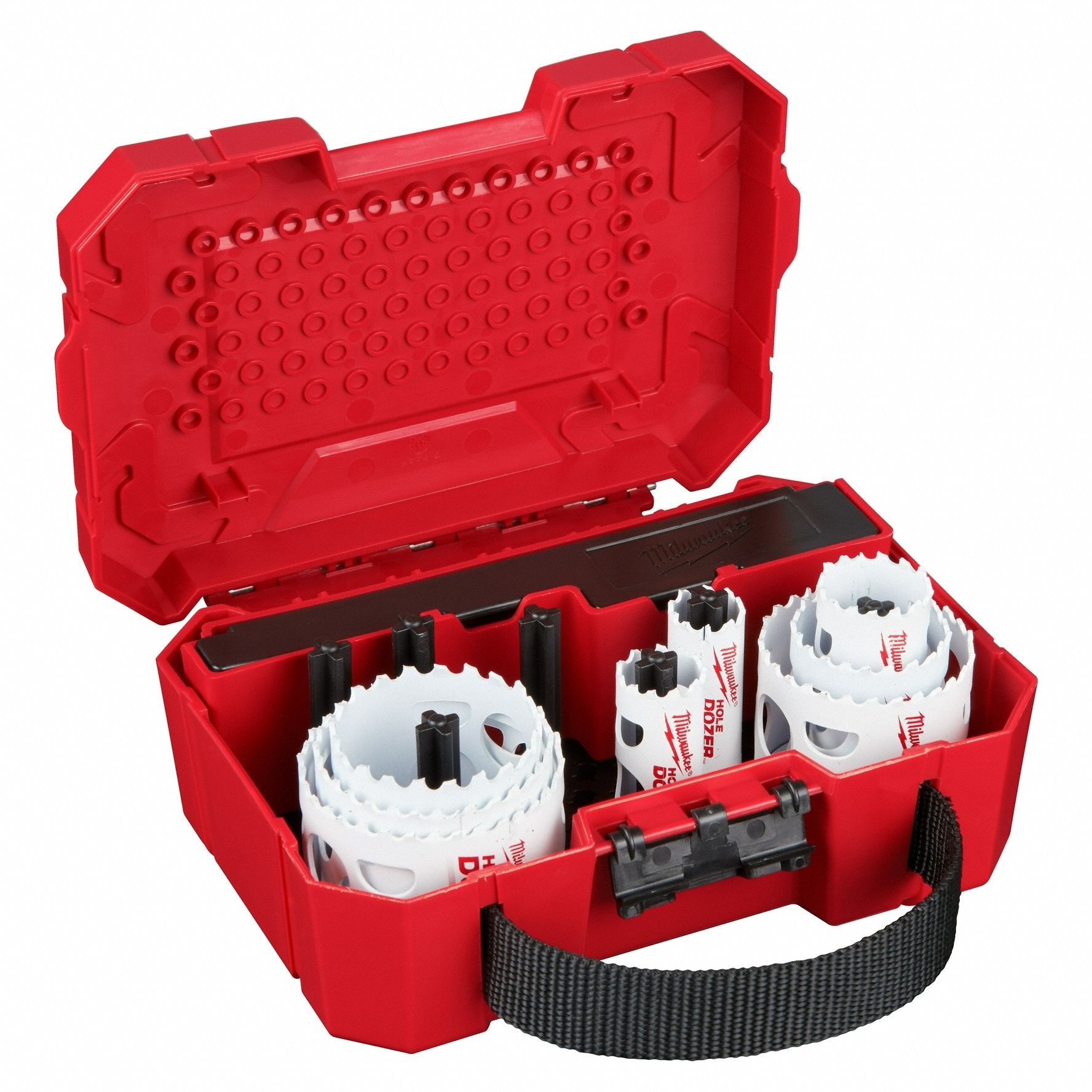 HOLE SAW KIT, 11 PIECES, ¾ IN TO 2½ IN SAW SIZE RANGE, BI-METAL, 3.5 TEETH PER INCH