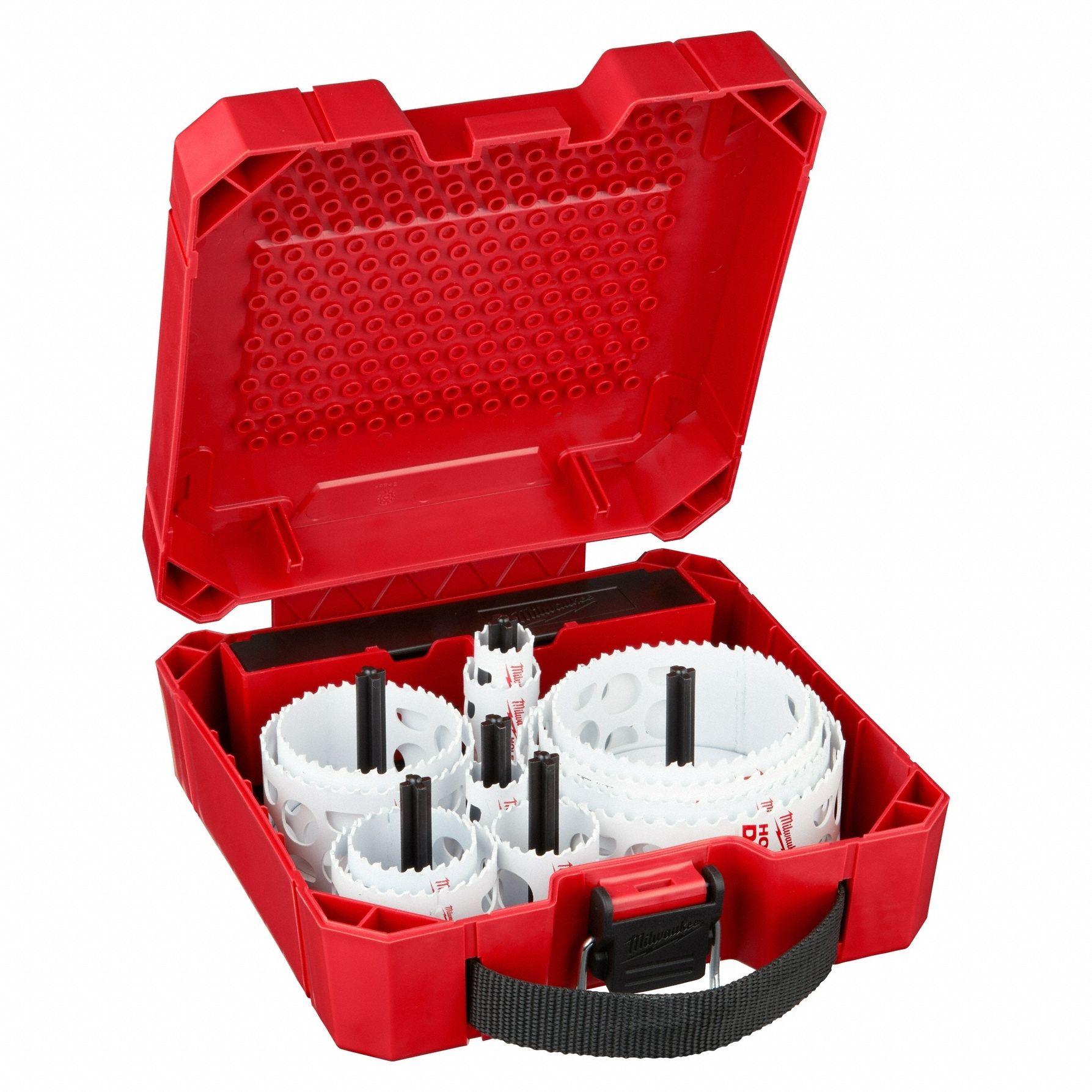 HOLE SAW KIT, 16 PIECES, 1½ IN TO 4⅝ IN SAW SIZE RANGE, 1⅝ IN MAX CUTTING DEPTH