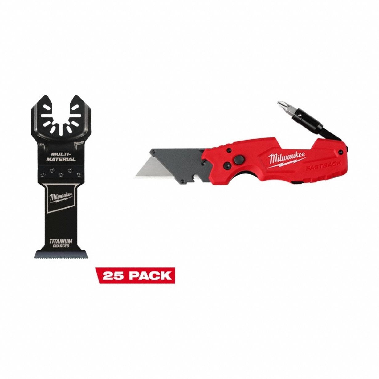 1-3/8 Blade 25PK + FASTBACK 6in1 Knife