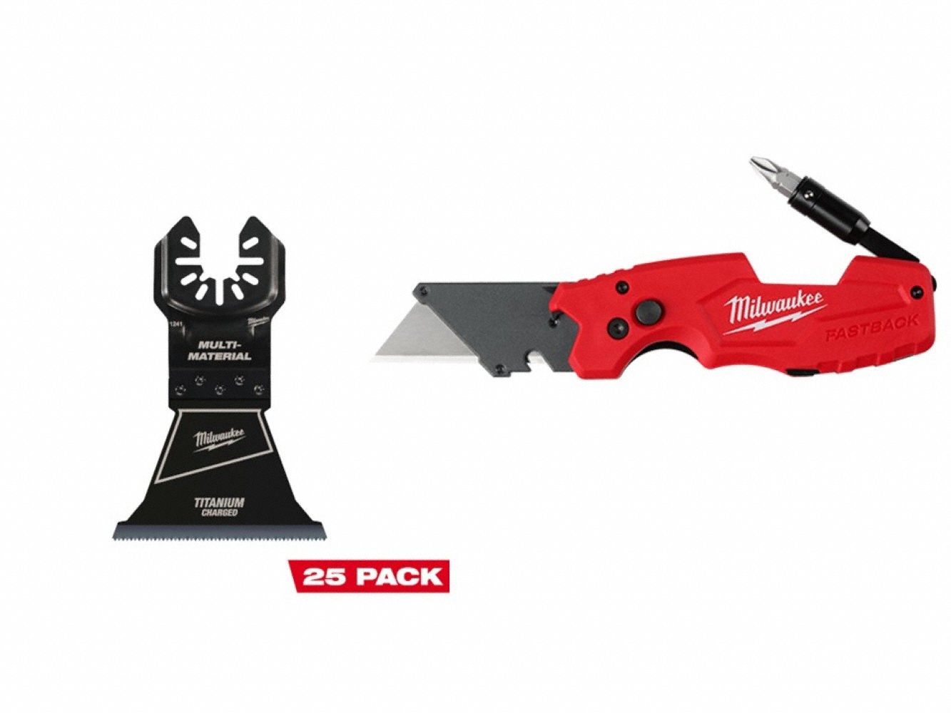 2-1/2 Blade 25PK + FASTBACK 6in1 Knife
