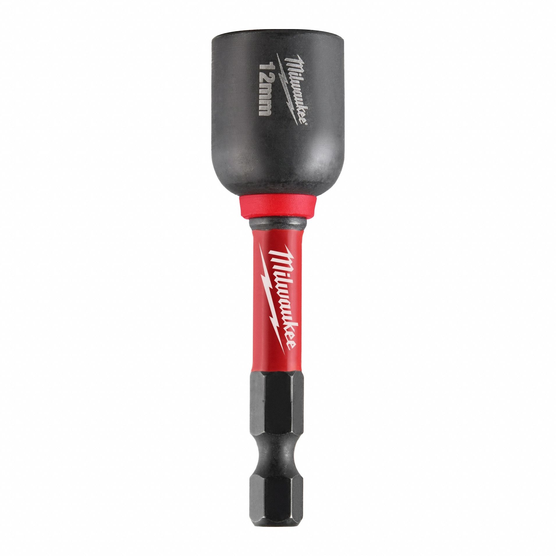 Nutsetter: Nut Driver, Metric, 12 mm Fastening Size, Hex, 1/4 in Shank Size, Impact Rated