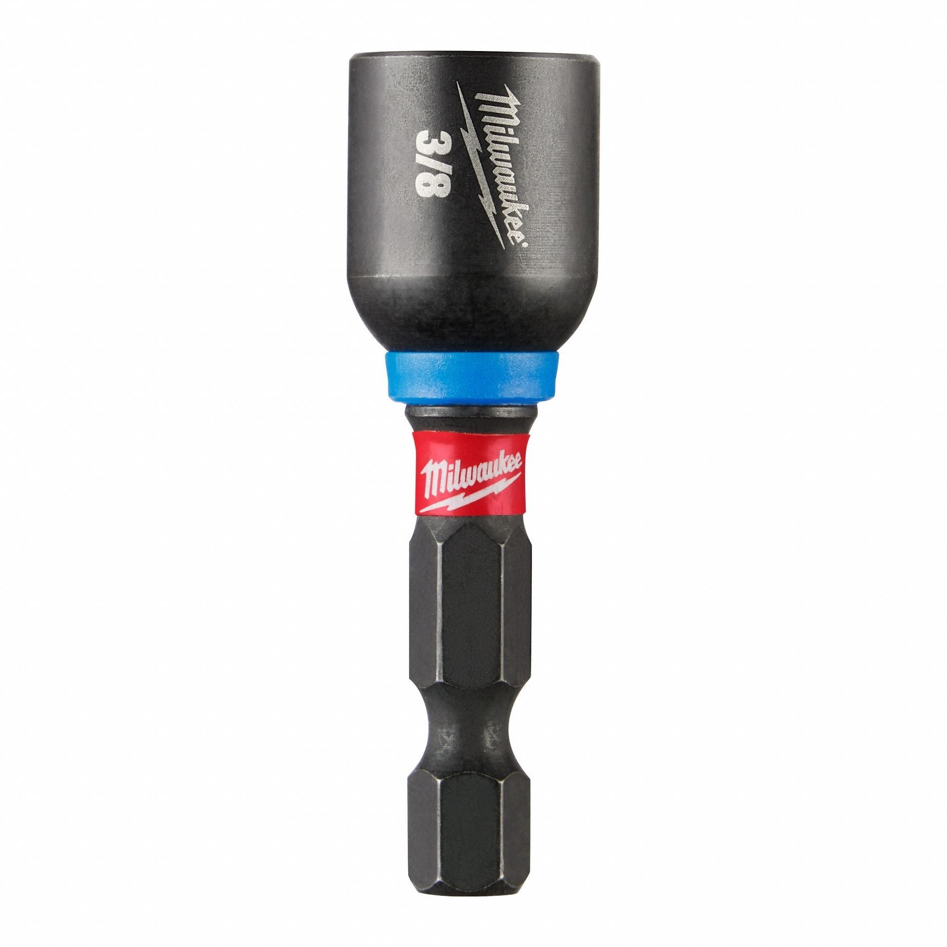 Nutsetter: Nut Driver, Imperial, 3/8 in Fastening Size, Hex, 1/4 in Shank Size, SHOCKWAVE™