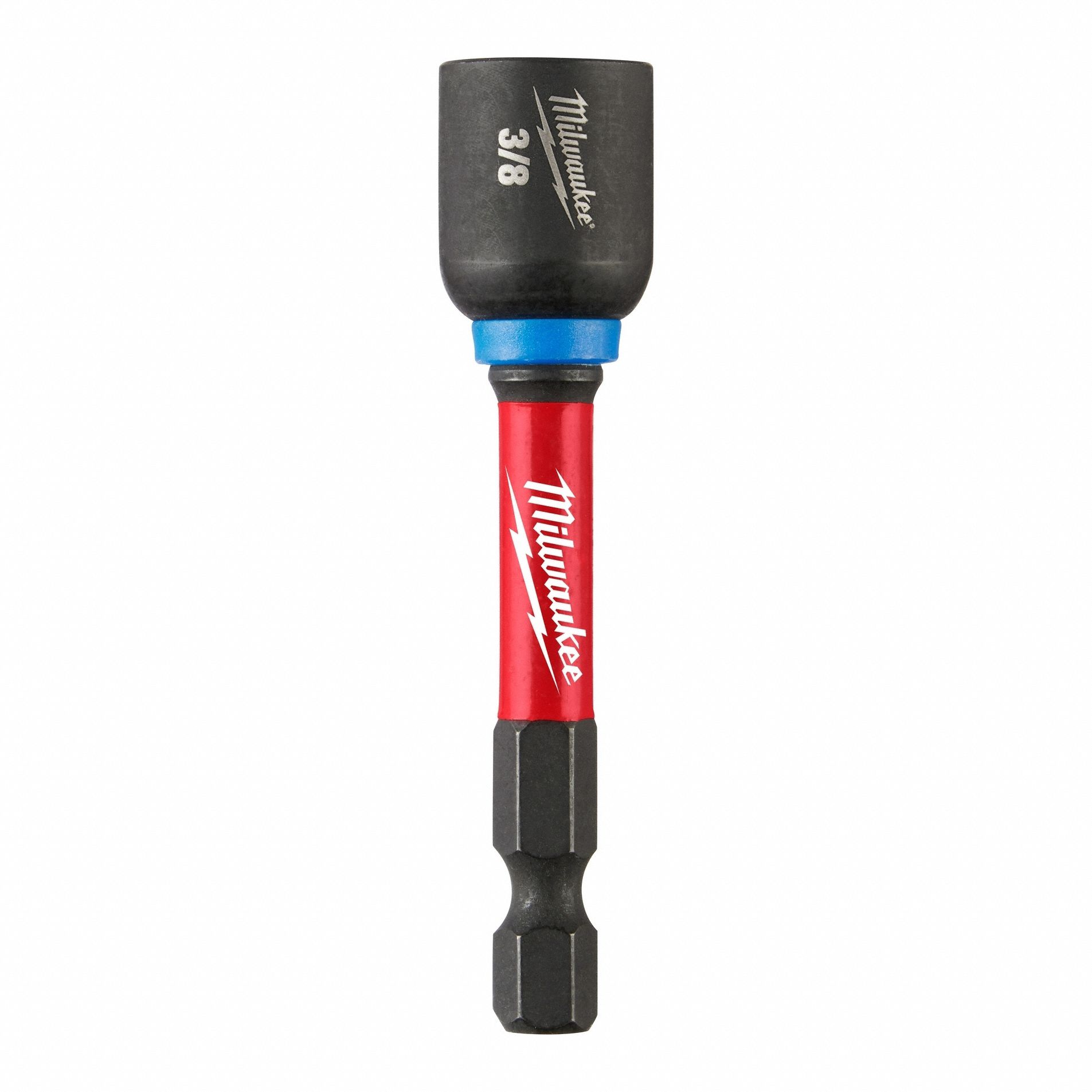 Nutsetter: Nut Driver, Imperial, 3/8 in Fastening Size, Hex, 1/4 in Shank Size, SHOCKWAVE™