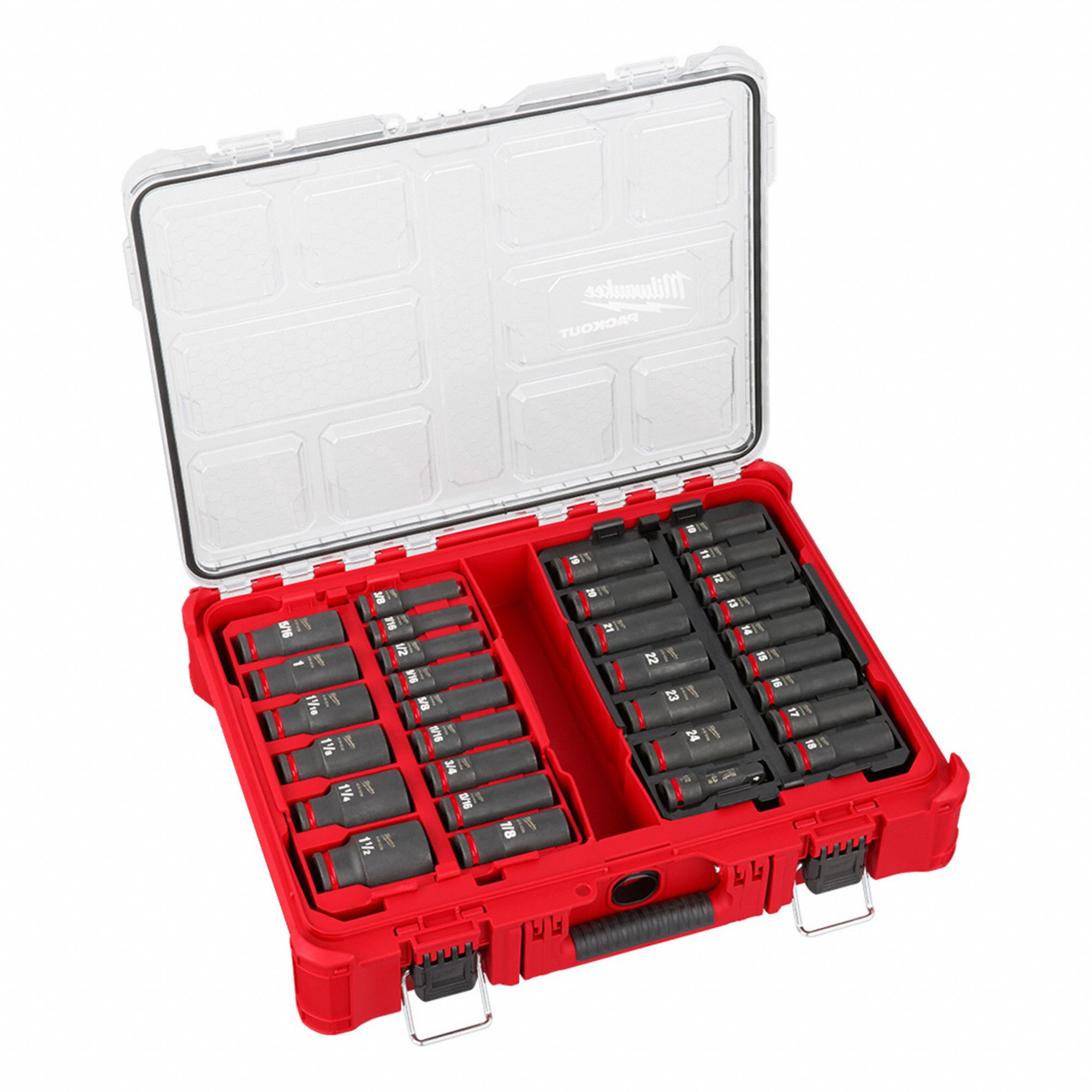 MILWAUKEE, 1/2 in Drive, 31 Piece, Socket Set - 798KY0|49-66
