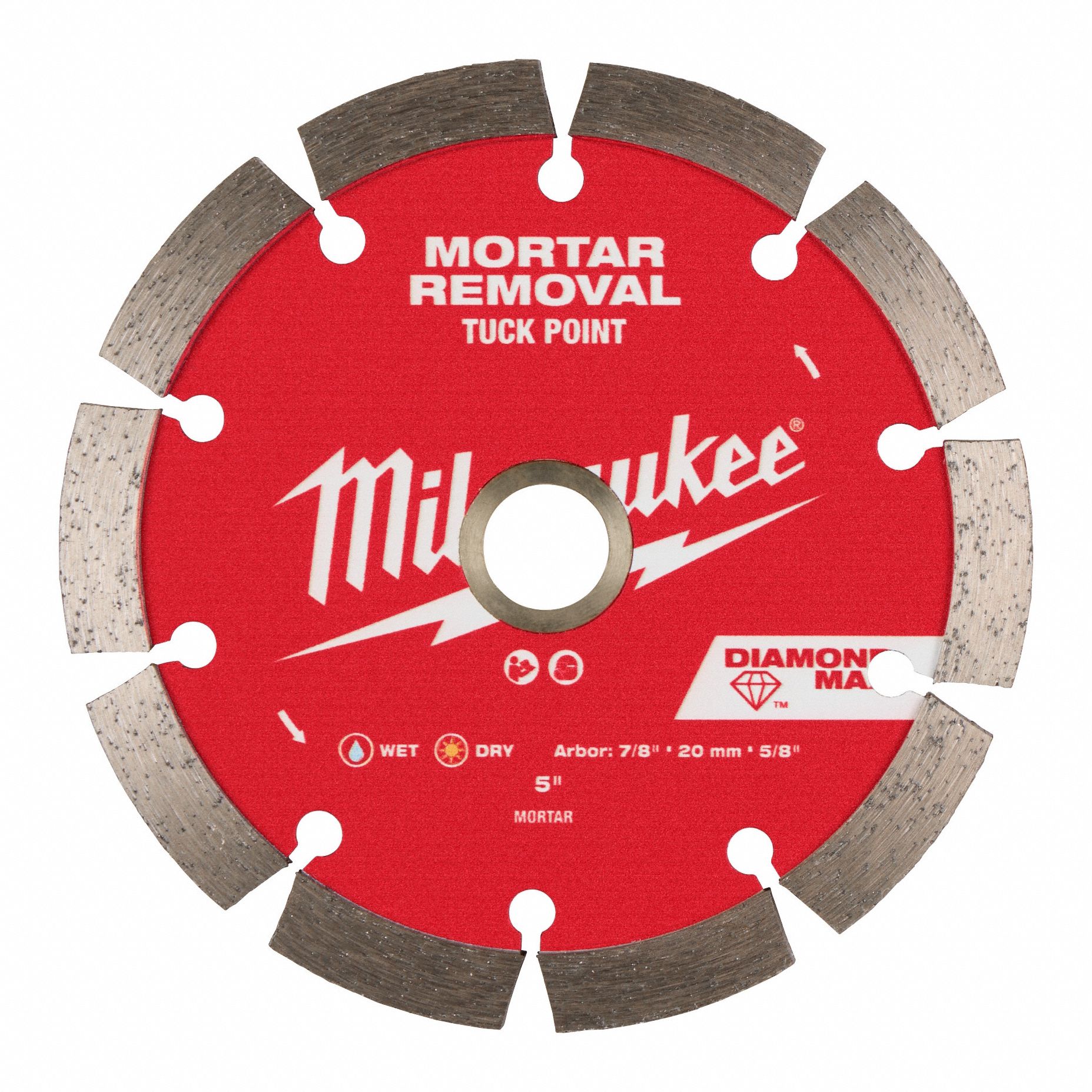 LAME SCIE DIAMANTEE, HUMIDE/SECHE, 5 PO