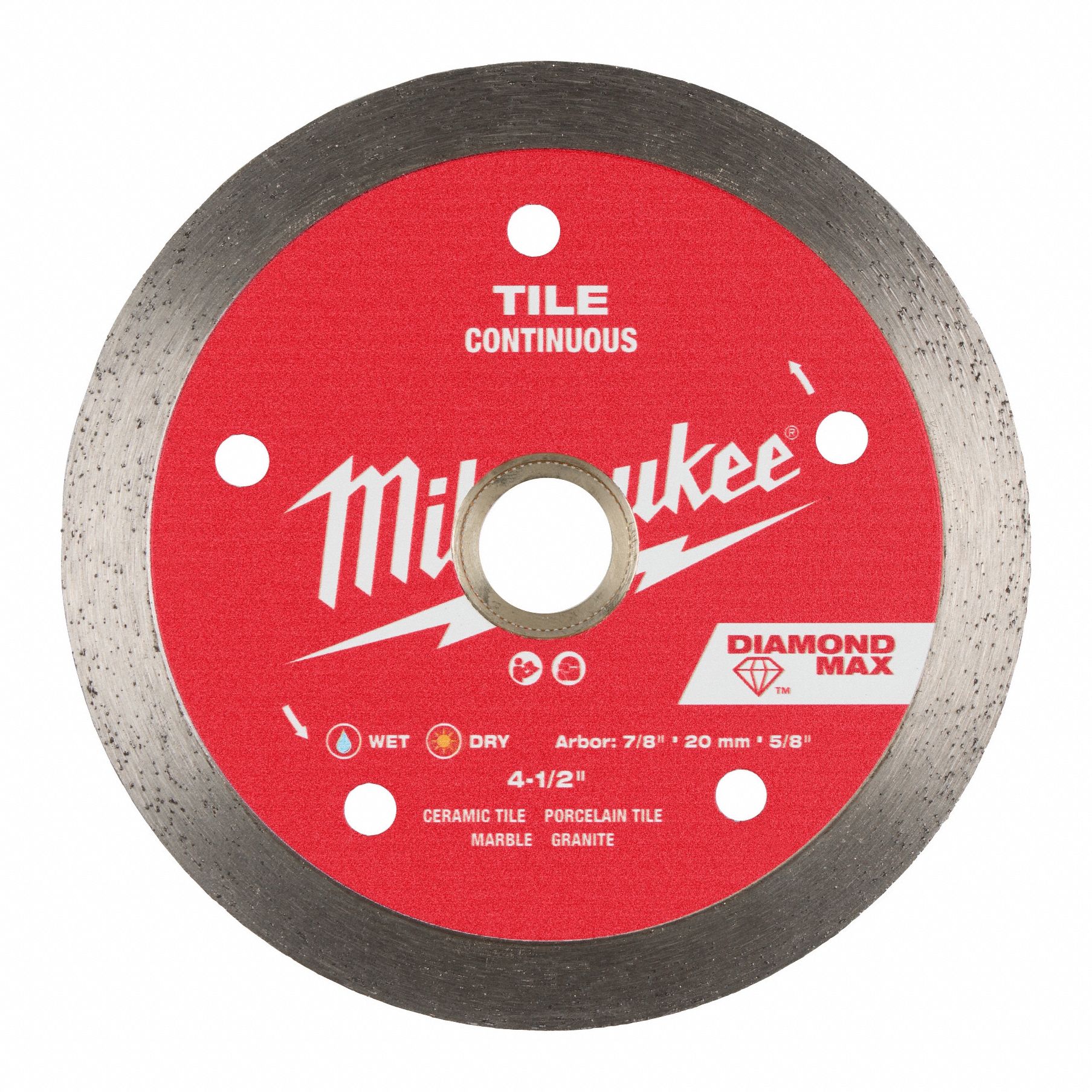 DIAMOND SAW BLADE,CONTINUOUS,4 1/2 IN