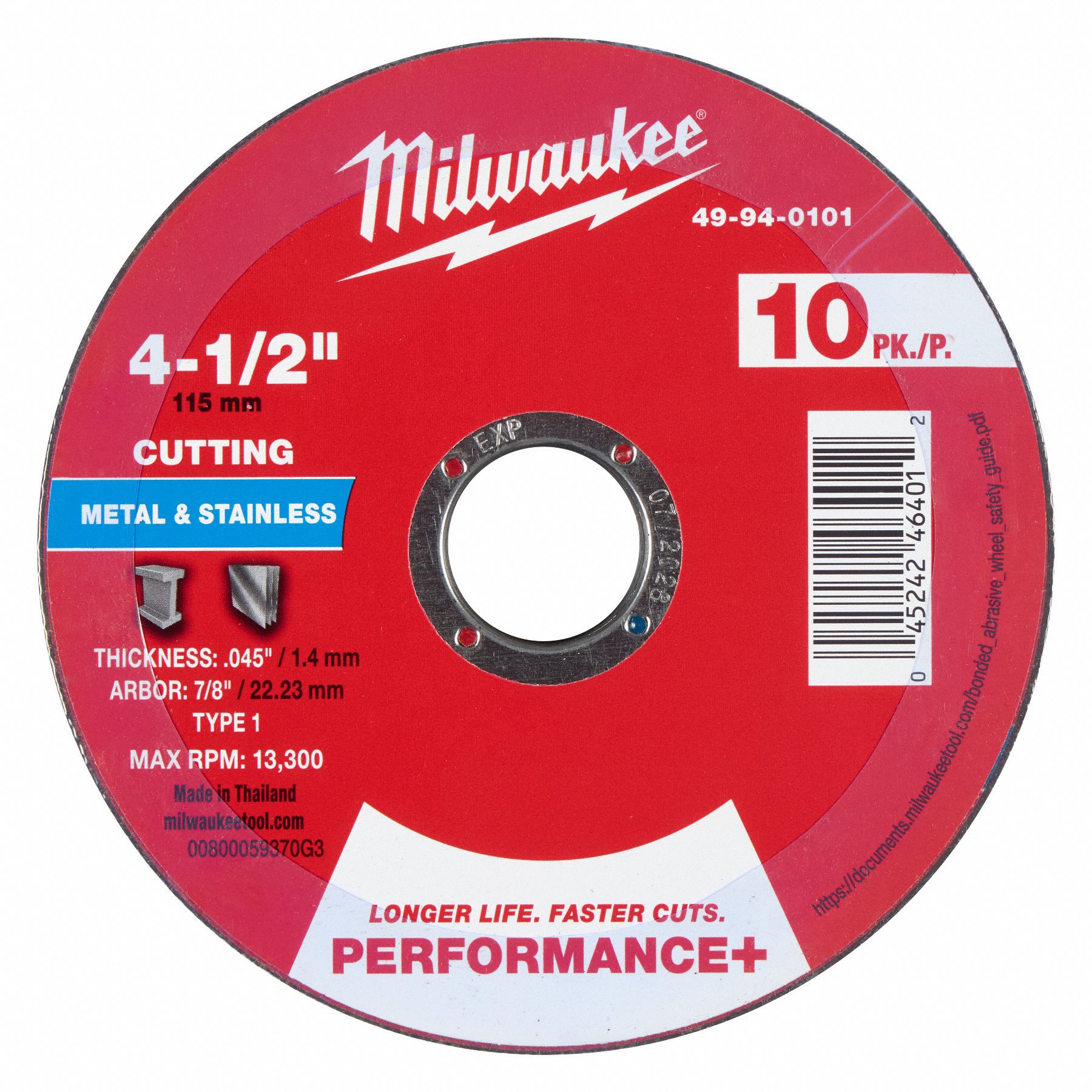 MILWAUKEE, Type 1, 4 1/2