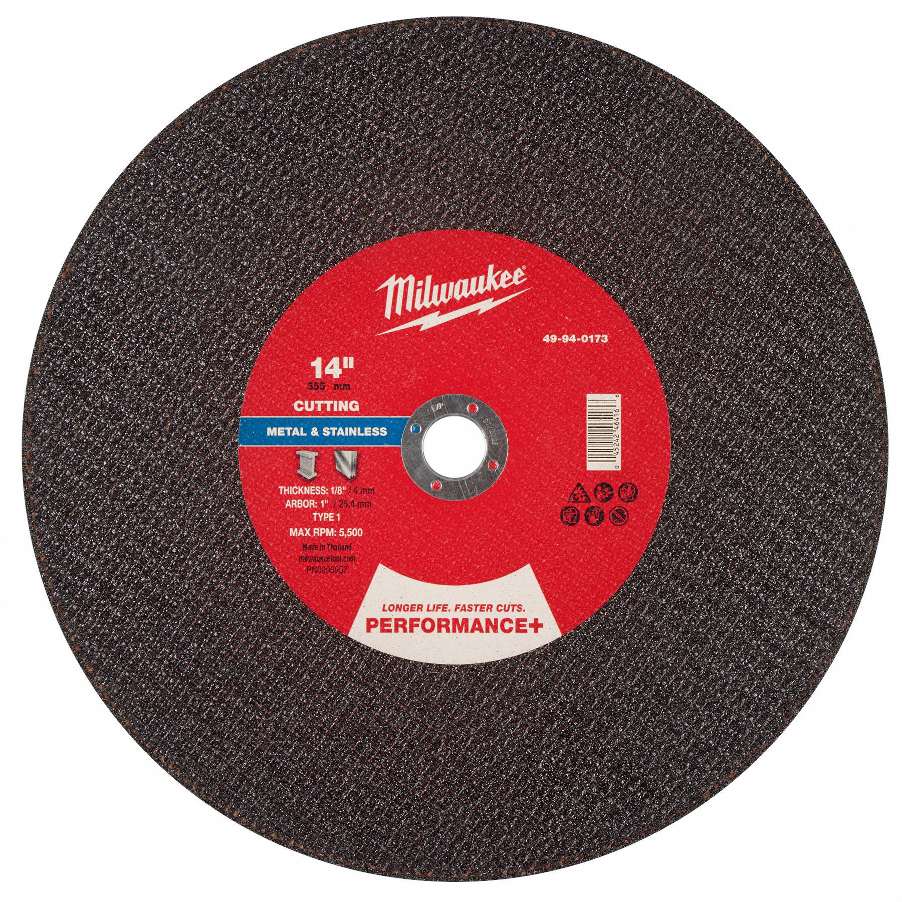 Cut-Off Wheel 1 Sz 14 dia.