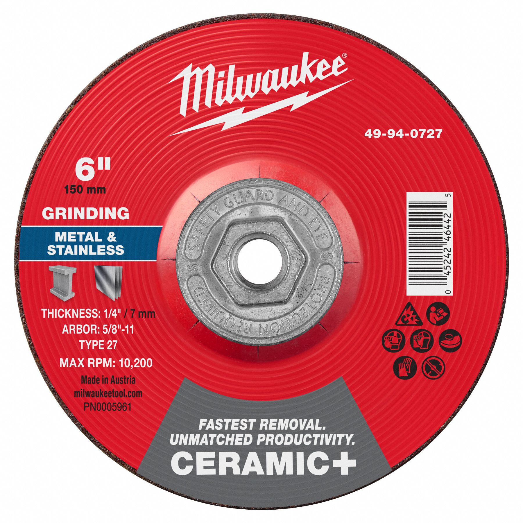 Grinding Wheel 6 dia.