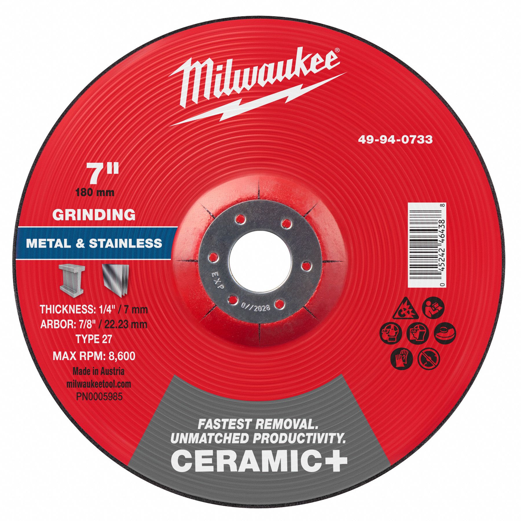Grinding Wheel 7 dia.