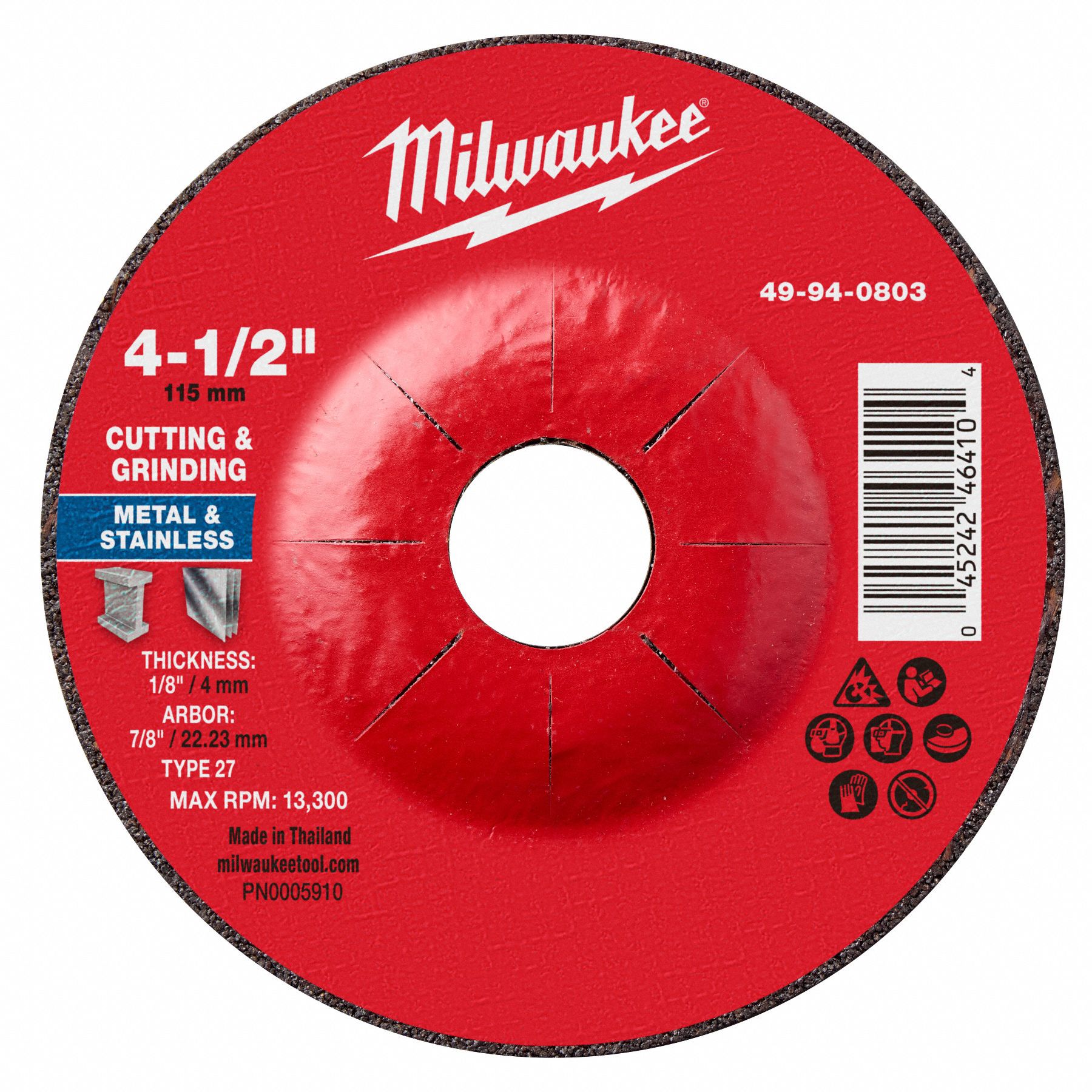 Cut-Off  Grinding Wheel 4 1/2 dia.