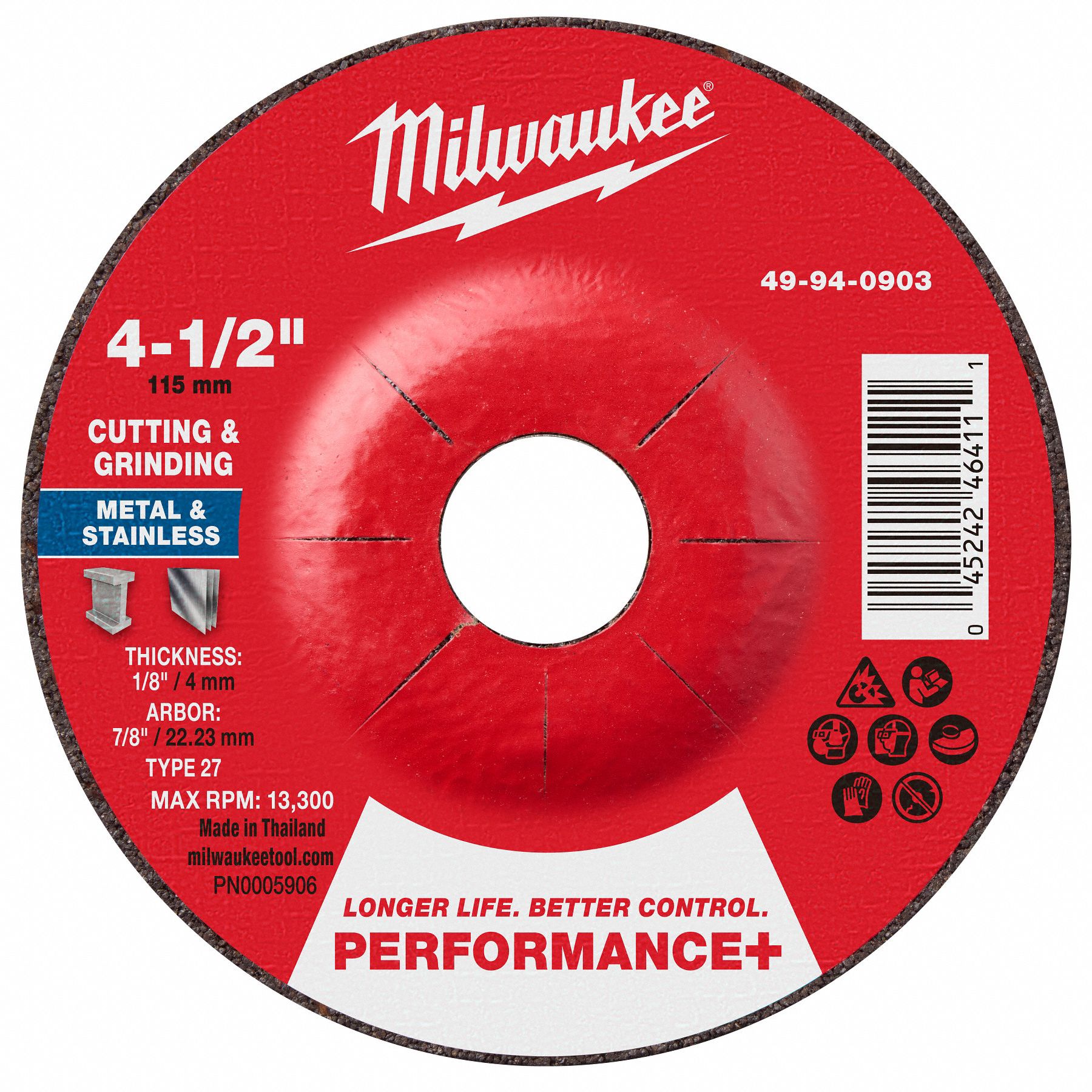 Cut-Off  Grinding Wheel 4 1/2 dia.