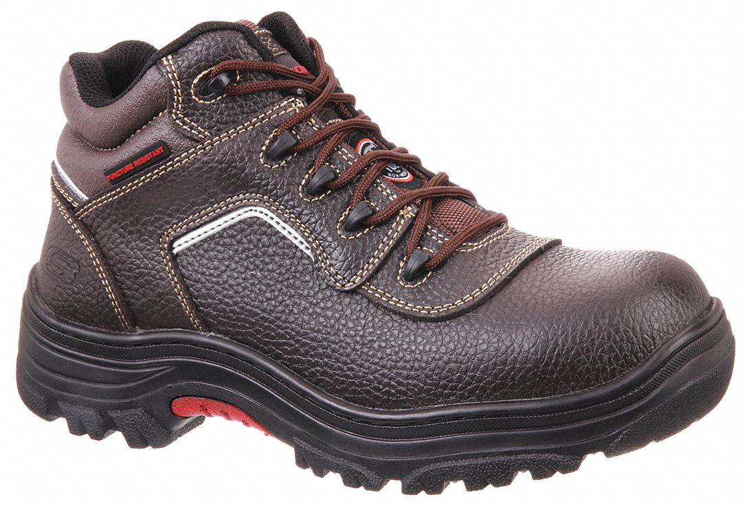 SKECHERS, M, 11 1/2, 6-Inch Work Boot - 490C49|77144 BRN SIZE 11.5 ...