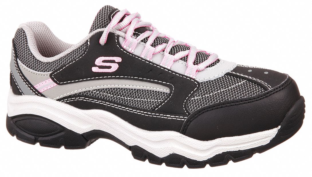 skechers steel toe slip on shoes
