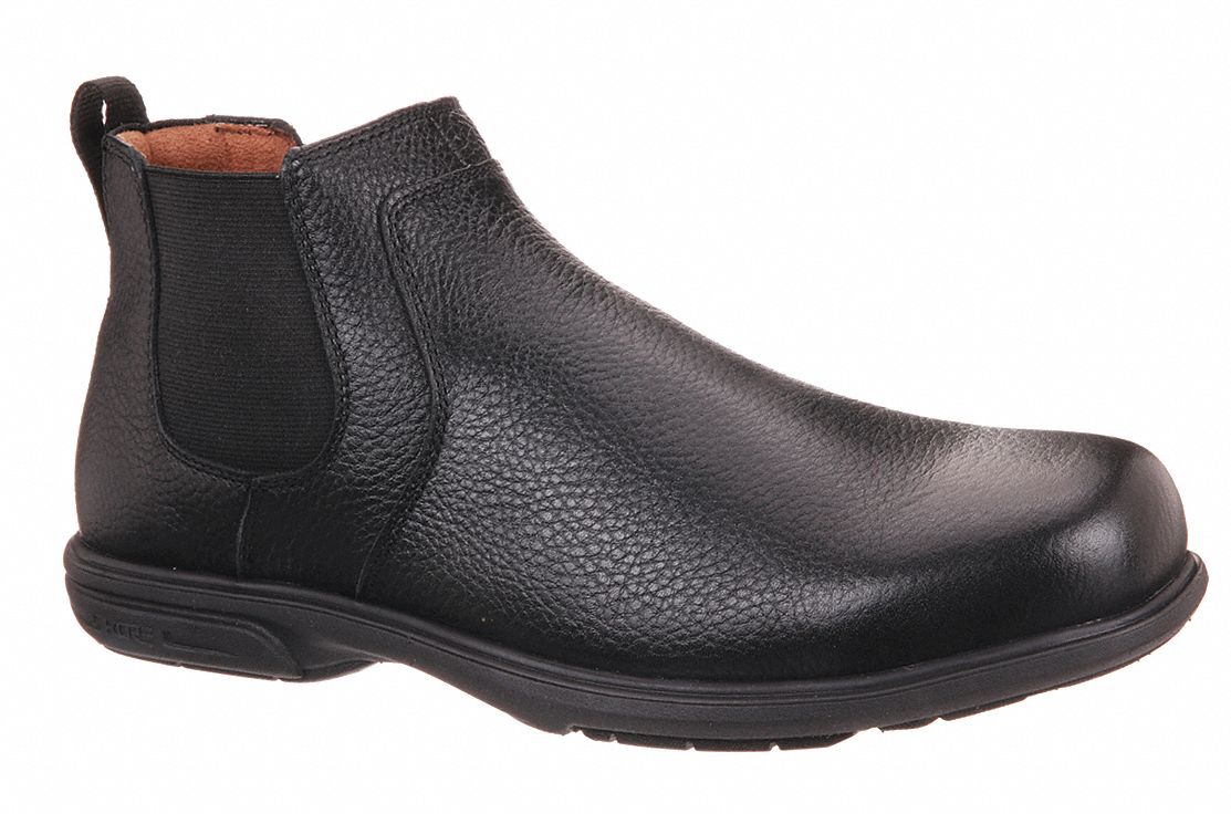 Chelsea Boot: Men's, Size 8, EEE, Black, Steel Toe Cap, Removable Insole