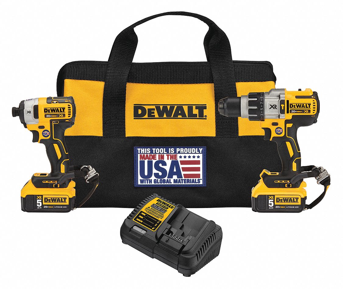 Dewalt impact driver and on sale hammer drill set