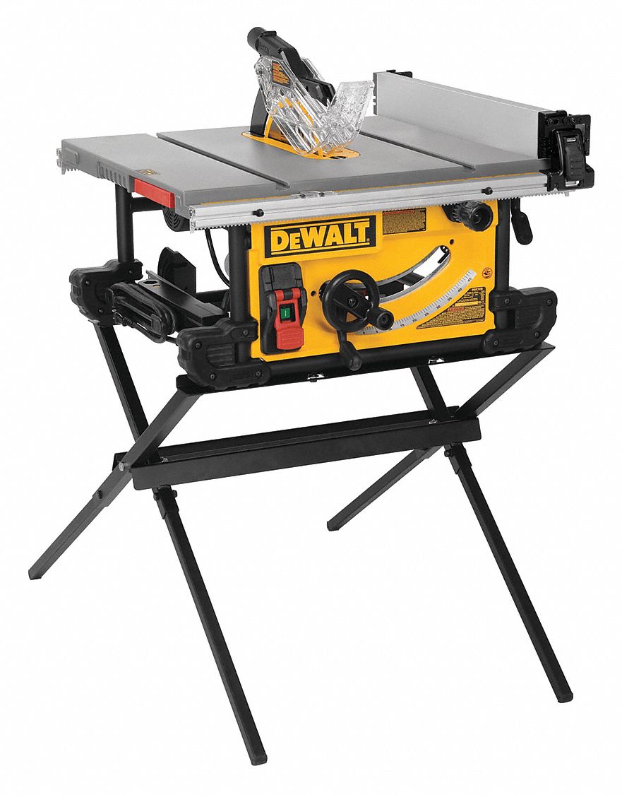 DEWALT Table Saw 120V AC 15A 32 1 2 in Max. Cut Wd Right of Blade 4 800 RPM Max. Blade Speed