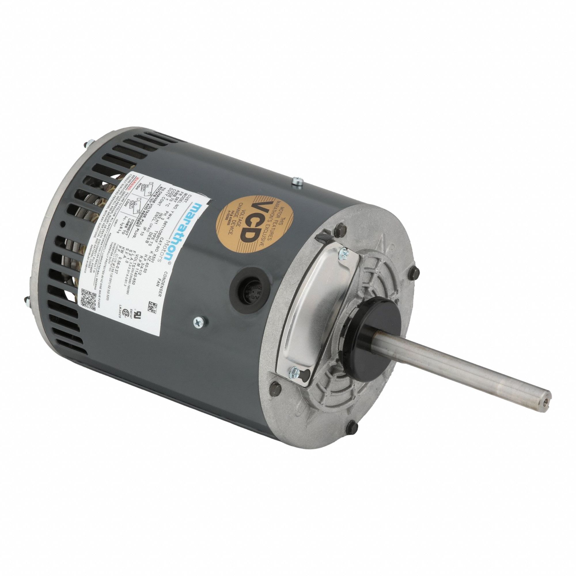 Condenser Fan Motor: Belly Band Mount, Open Air Over, 3/4 hp Nameplate Horsepower, 1 Speed
