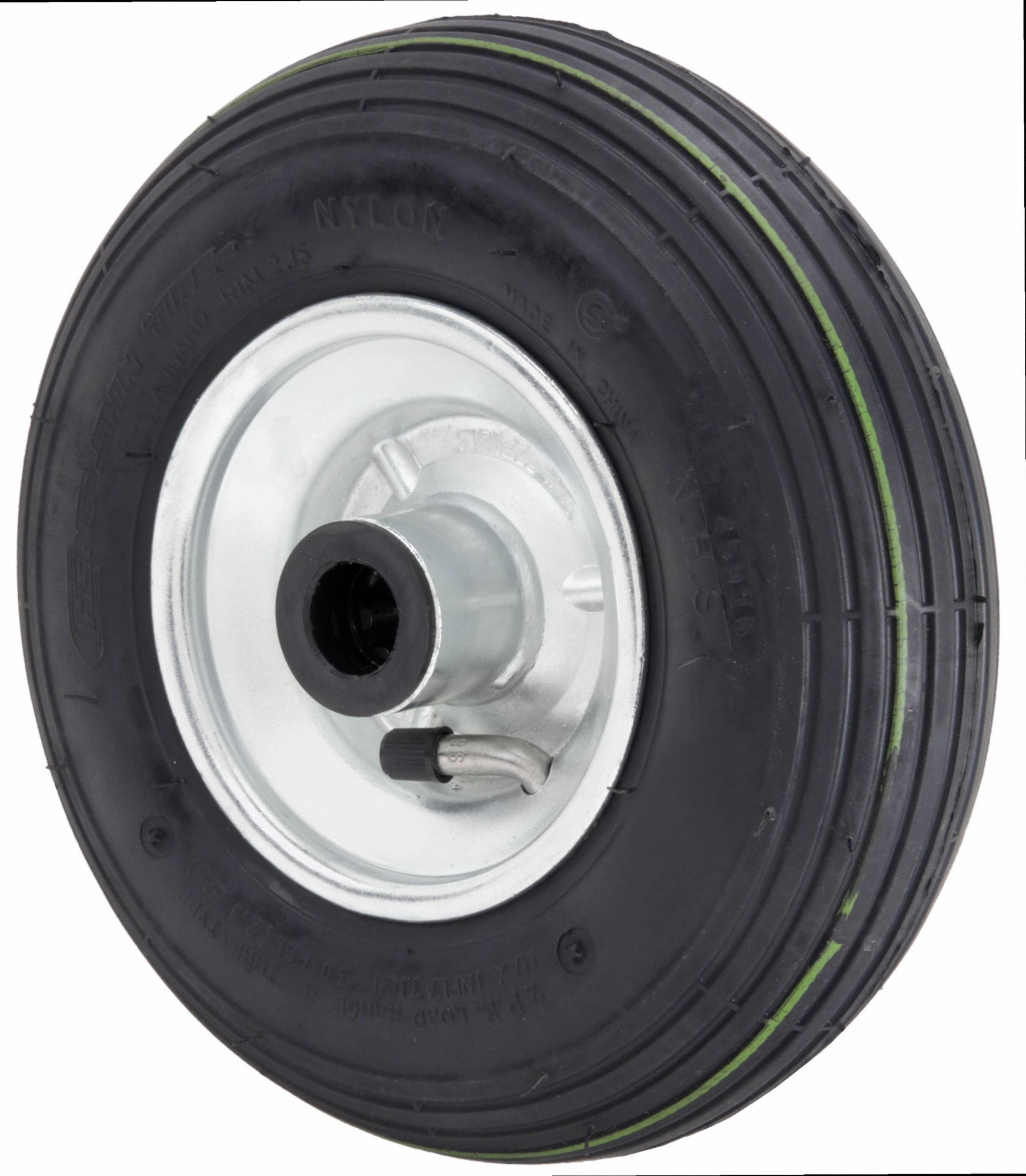 PNEUMATIC WHEEL, 11 13/16 IN WHEEL DIAMETER, 3 15/16 IN WHEEL W, 395 LB, 3 IN HUB L