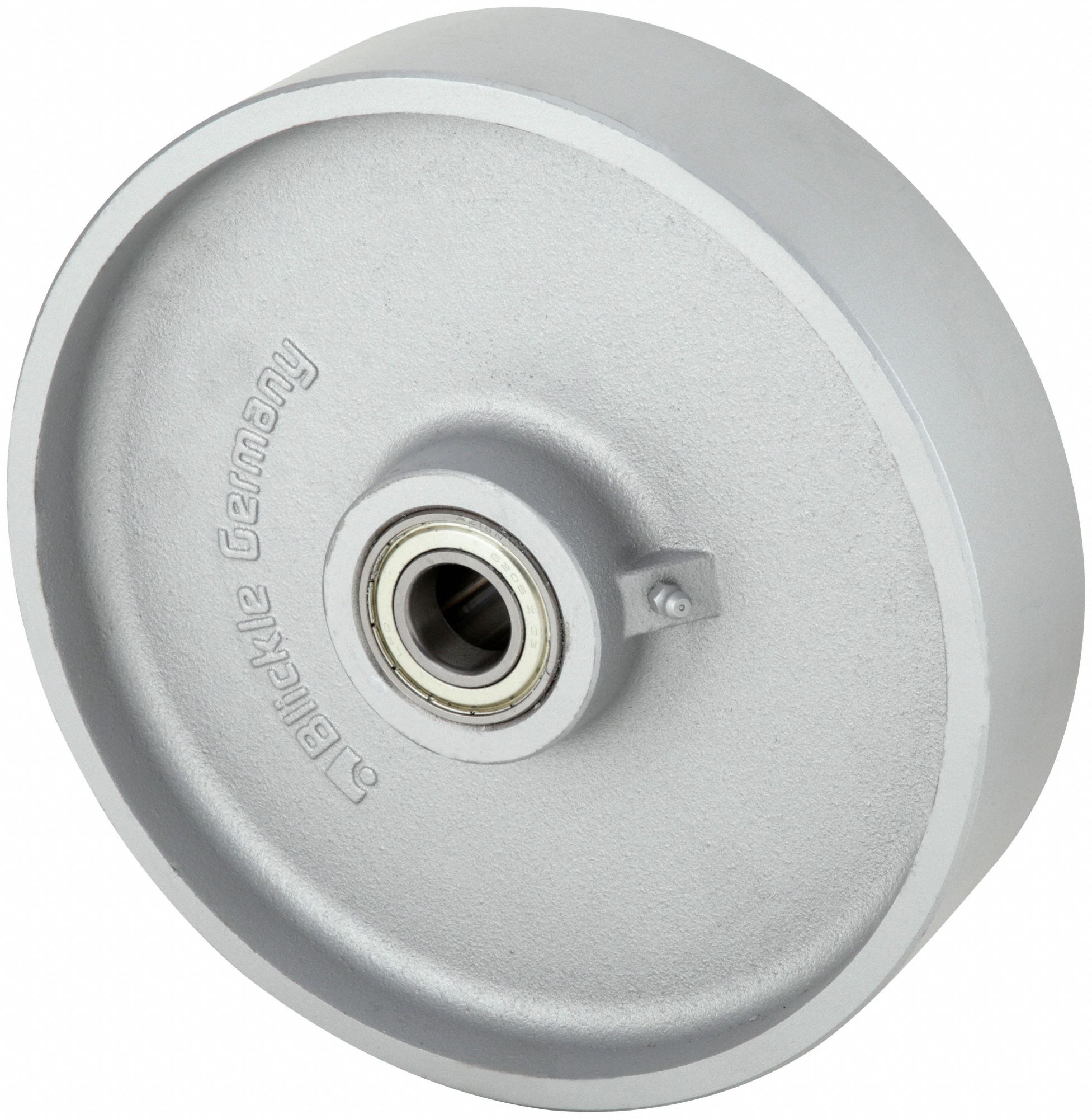IRON TREAD WHEEL, 9 13/16 IN WHEEL DIAMETER, 2⅜ IN WHEEL W, 3,085 LB LOAD RATING