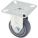 STANDARD PLATE CASTER, 8 IN WHEEL DIAMETER, 600 LB, 9½ IN MOUNTING H, RIGID CASTER