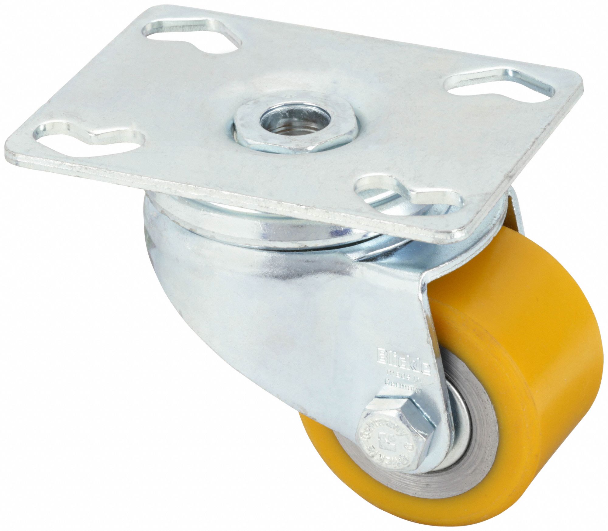 LOW-PROFILE STANDARD PLATE CASTER, 2 IN WHEEL DIAMETER, 330 LB, 2⅞ IN MOUNTING H