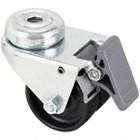 LOW-PROFILE EASY-TURN BOLT-HOLE CASTER