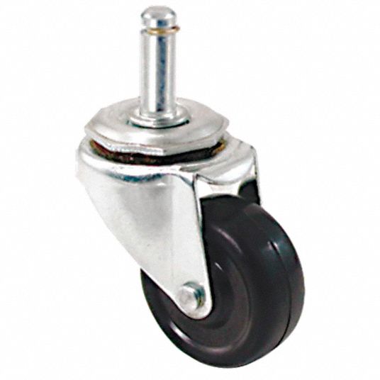 GRAINGER APPROVED General Purpose FrictionRing Stem Caster, 2 in Wheel