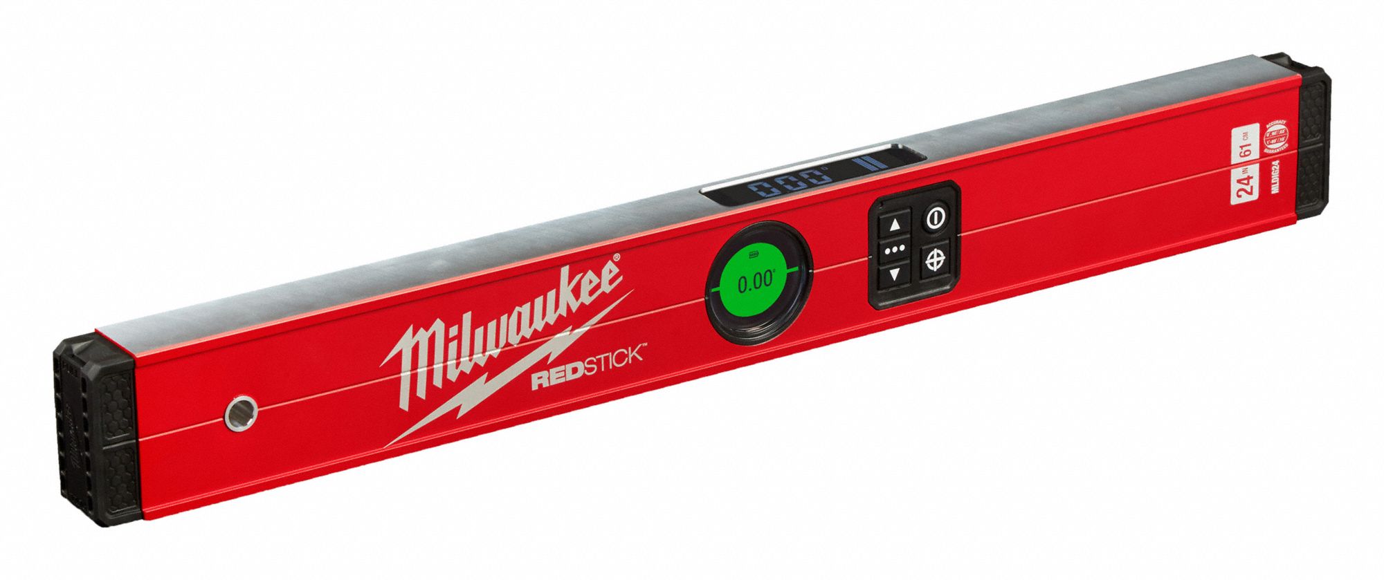 Digital Level: 360°– 360°, Includes Batteries, 0, ±0.10°, 24 in Overall Lg, ±0.03°, Level