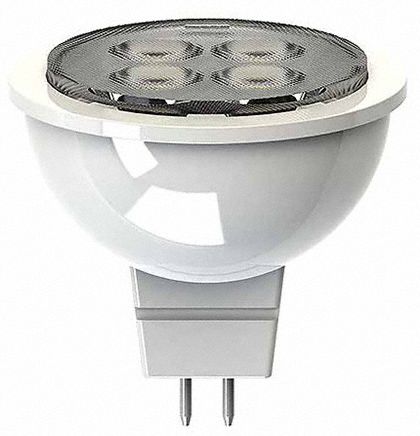 COMPACT LED BULB, MR16, 2-PIN (GU5.3), 4.5 W, 35 W INCANDESCENT EQUIVALENT