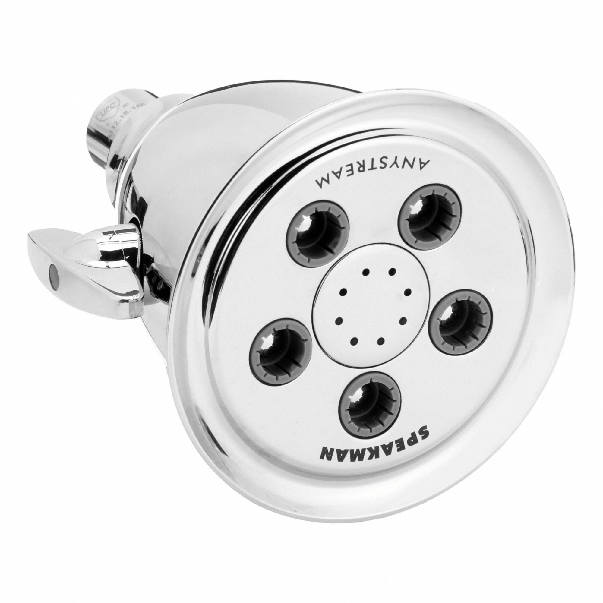 Fixed Showerhead: Hotel S-2005-HB, 1.75 gpm Fixed Showerhead Flow Rate, Brass/Plastic