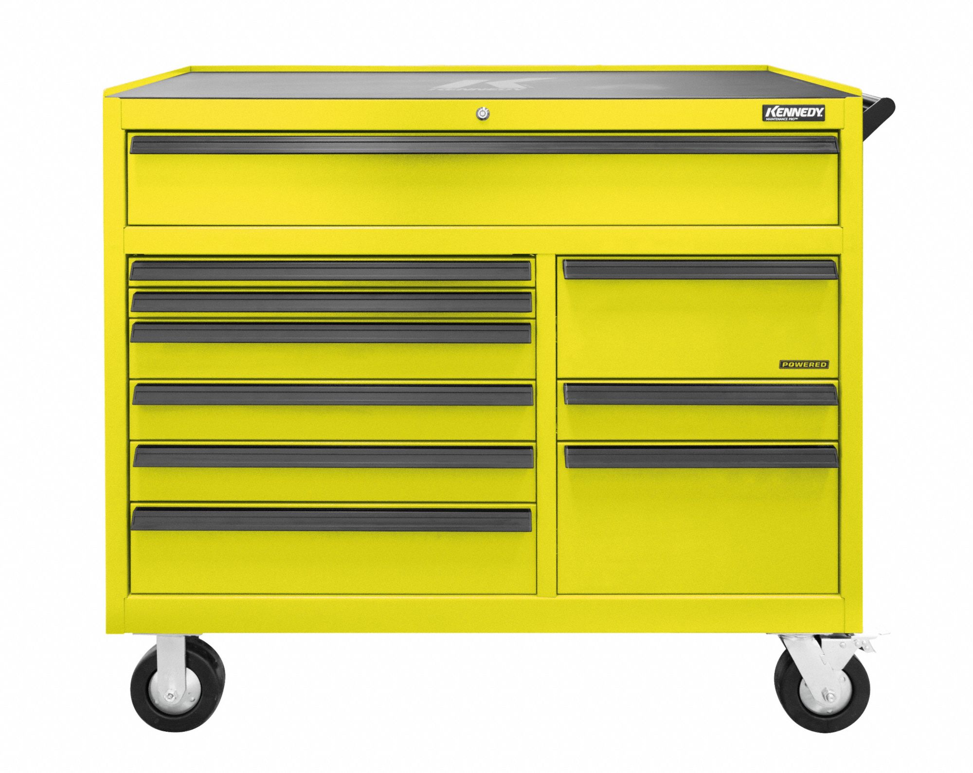 KENNEDY, Yellow / Yellow Drawer, 48 1/2 in W x 20 in D x 43 1/4 in H ...