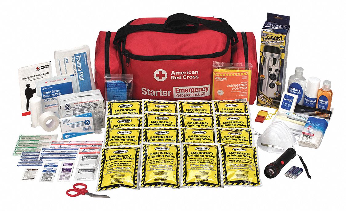RED CROSS, Emergency Preparedness, People Served per Kit, First Aid Kit 491A60|91050 Grainger