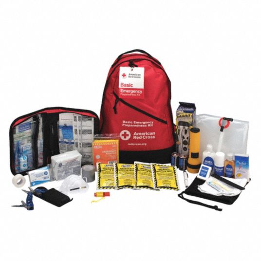 AMERICAN RED CROSS First Aid Kit, Kit, Nylon, Emergency Preparedness, 1 ...