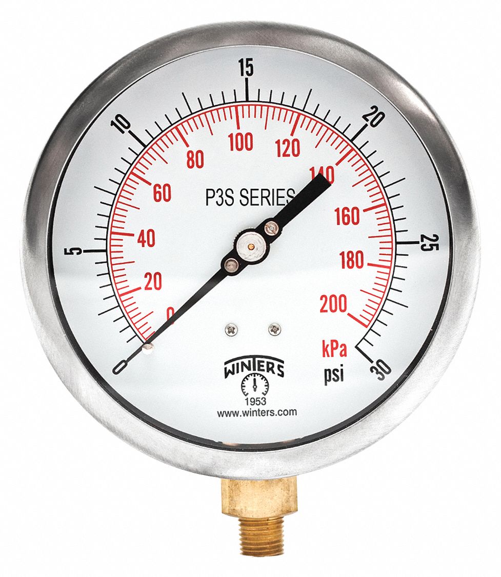 MANOMETRE INDUSTRIEL, ALUMINIUM