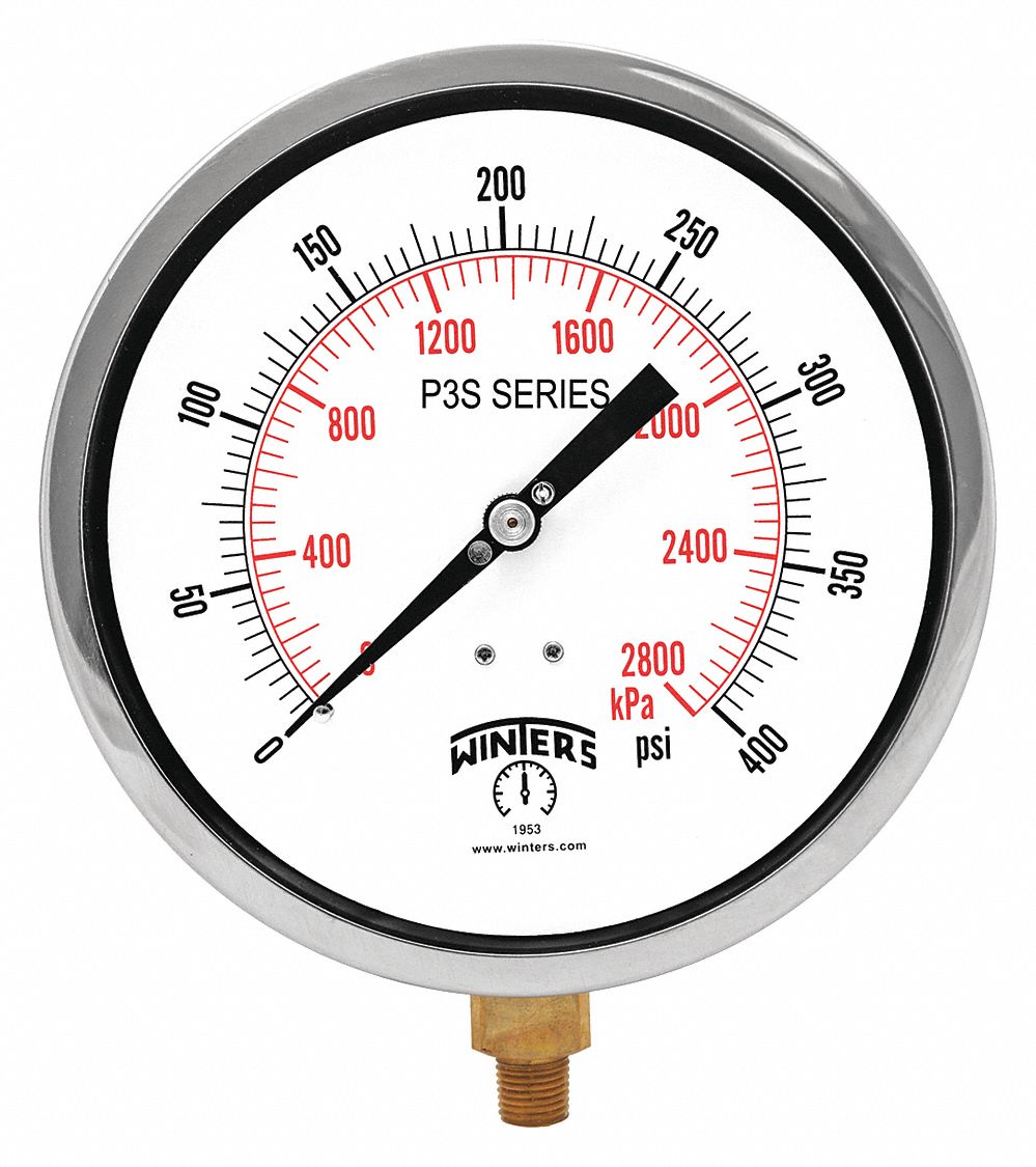 MANOMETRE INDUSTRIEL, ALUMINIUM