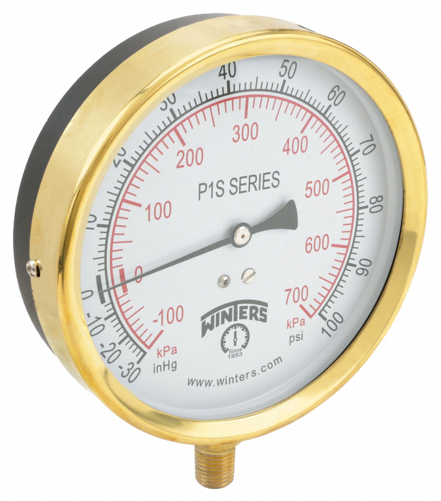 INDUSTRIAL COMPOUND GAUGE,ALUMINUM