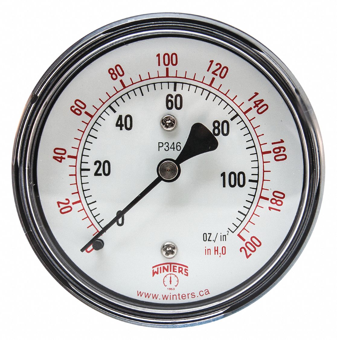 LOW PRESSURE GAUGE,MALE,CENTER BACK