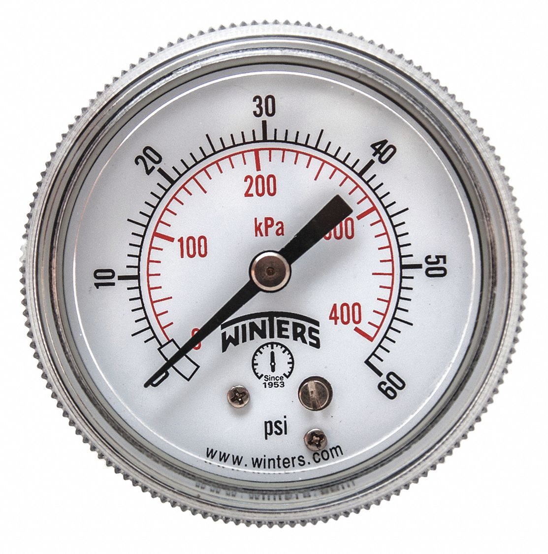 PANEL-MOUNT PRESSURE GAUGE,STEEL