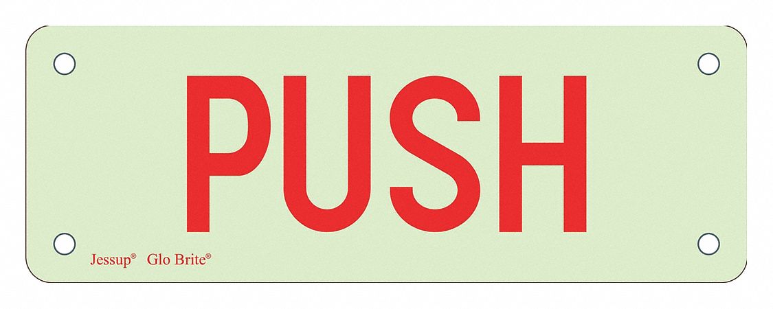 Safety Sign, 2 1/2 in x 7 in, Plastic