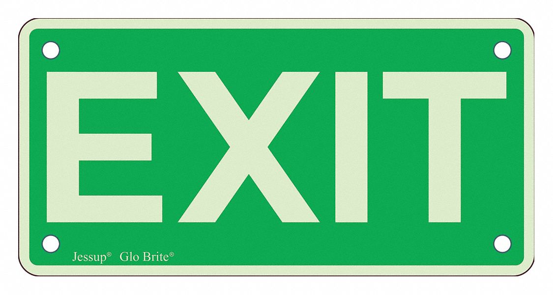 Safety Sign, 3 in x 6 in, Plastic