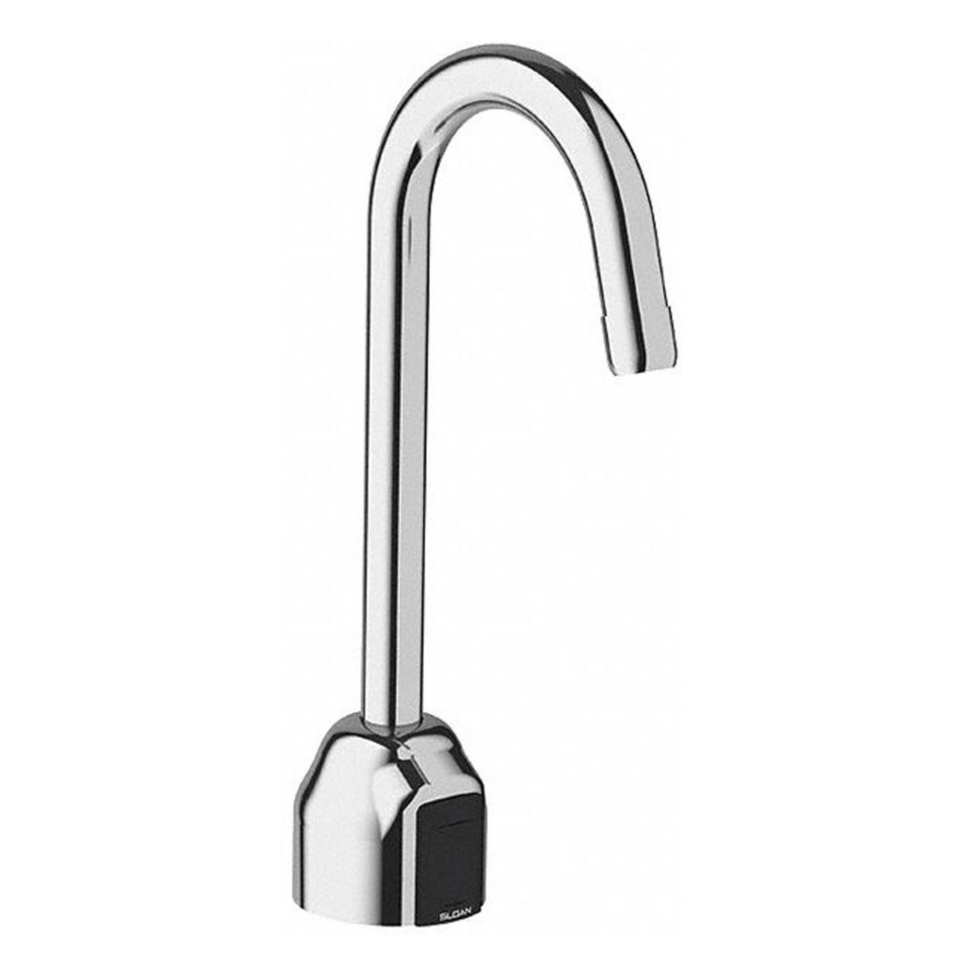 Bathroom Sensor Faucet: Optima, Brass, Chrome Finish, Single-Post, Battery, Back-Check Tee