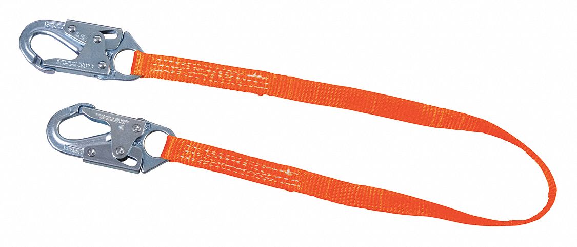 POSITIONING LANYARD, STEEL SNAP HOOK, 6 FT LENGTH, 310 LB CAPACITY