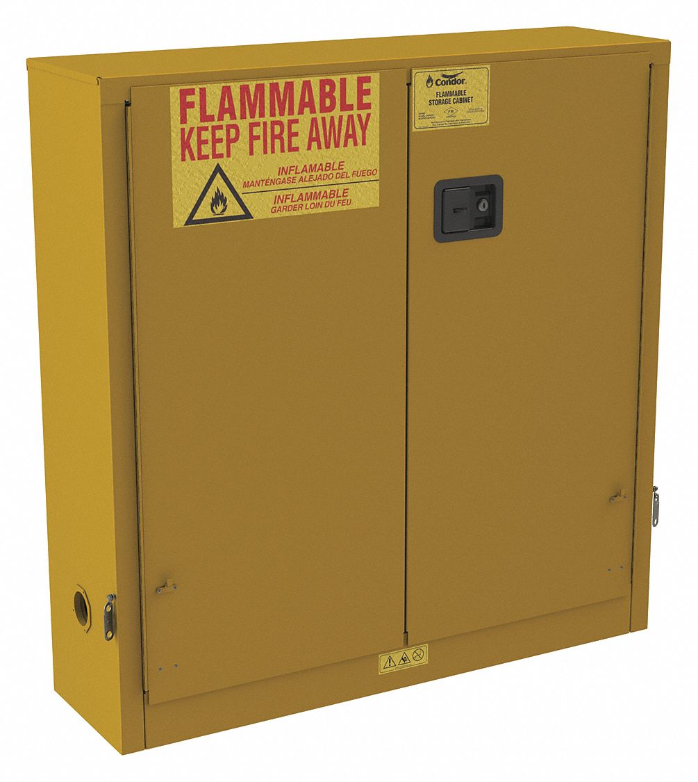 Std, 24 gal, Flammables Safety Cabinet - 491M69|491M69 - Grainger