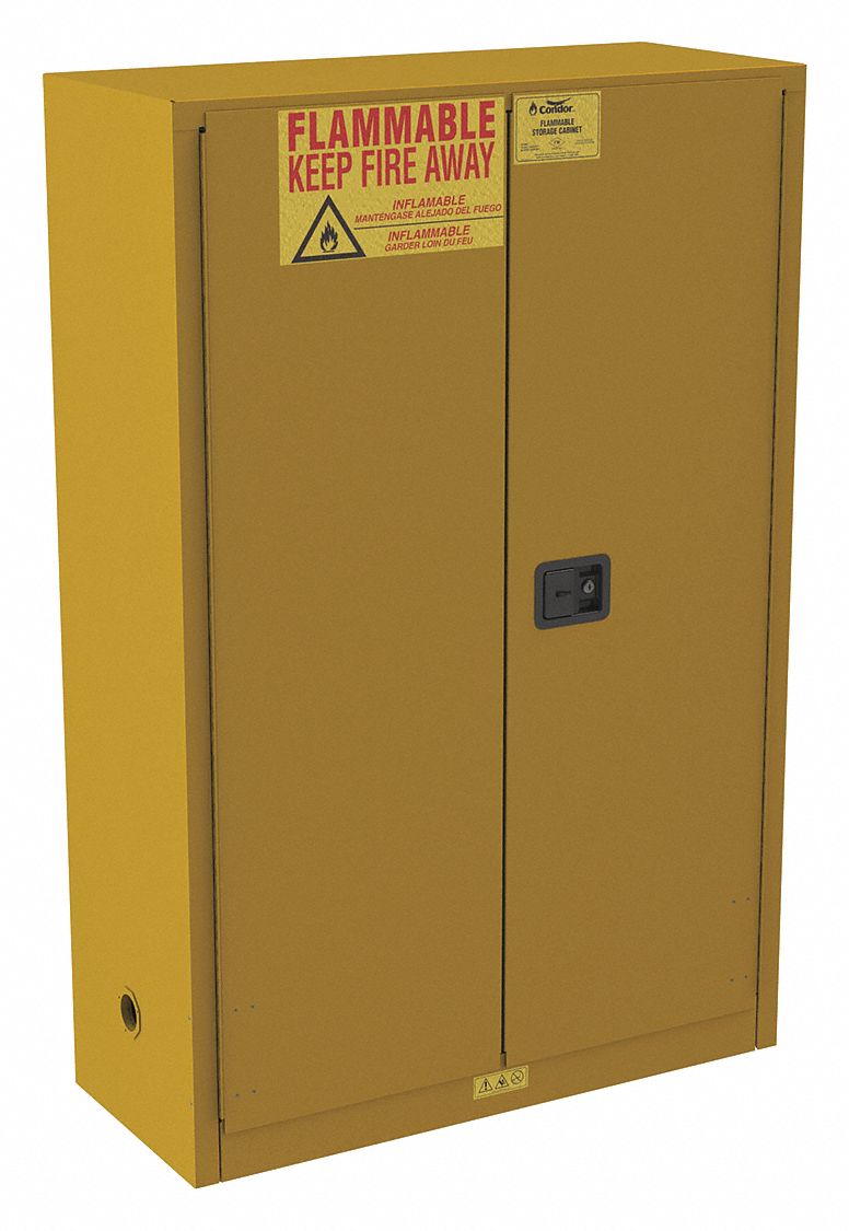 Std, 45 gal, Flammables Safety Cabinet - 491M71|491M71 - Grainger