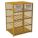 GAS CYLINDER CABINET FOR COMPRESSED/LIQUID PROPANE GAS, 12 HORIZONTAL CYLINDERS, STEEL, YELLOW