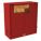 FLAMMABLES SAFETY CABINET, STANDARD, 30 GALLON, 43 X 18 X 45½ IN, RED, 1 SHELF