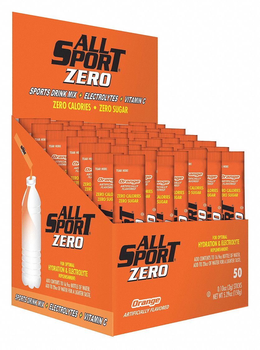 ALL SPORT Sports Drink Mix, Powder Concentrate, Sugar Free, 50 Package