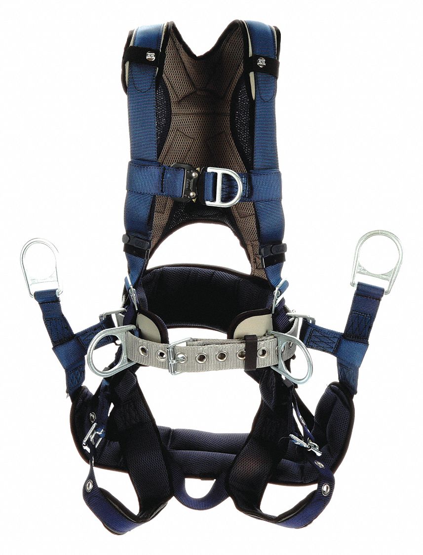 3M DBI-SALA Full Body Harness, 420 lb, Blue - M - 491P03|1140092 - Grainger